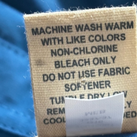 Duluth Trading Co blue/green shirt 2XLT - Picture 5 of 6